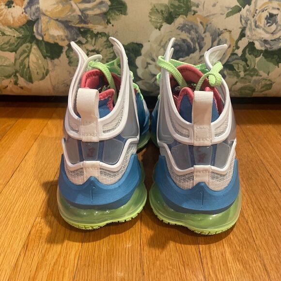 Nike LeBron 19 Dutch Blue Lime Glow White DC9339-400 Men's Size 8,9 NEW - Picture 5 of 5